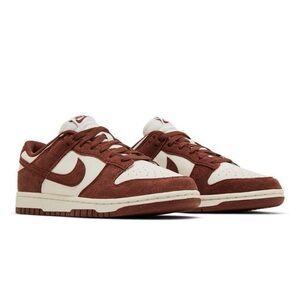 Nike Women’s Burgundy and White Dunks